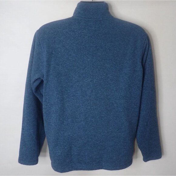 Eddie Bauer Mens Blue Fleece Pullover Sweater Snap Neck M Outdoor Gorpcore - Picture 4 of 7